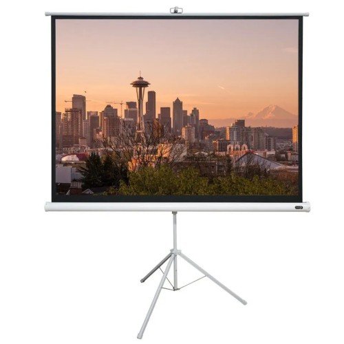  180 cm Tripod Projector Screen with Stand, Portable Foldable Projection Movie Screen Fabric