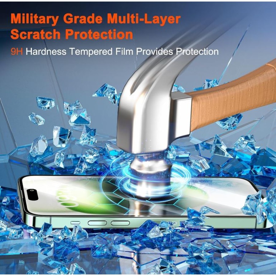 Rocket Tempered Glass Screen Protector 8K (Clear) - iPhone 16 Pro Max