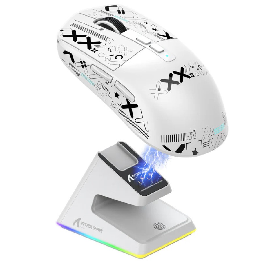 ATTACK SHARK X6 SUPERLIGHT Three Modes Gaming Mouse With Charging Dock 49g ATTACK SHARK X6 SUPERLIGHT Three Modes Gaming Mouse With Charging Dock 49g