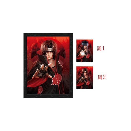 Poster Framed - Naruto - kasuki - Dark Power And Light Power - 4D Print - 30x40cm