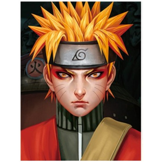 Poster Framed - Naruto Six Paths- Face - 4D Print - 30x40cm