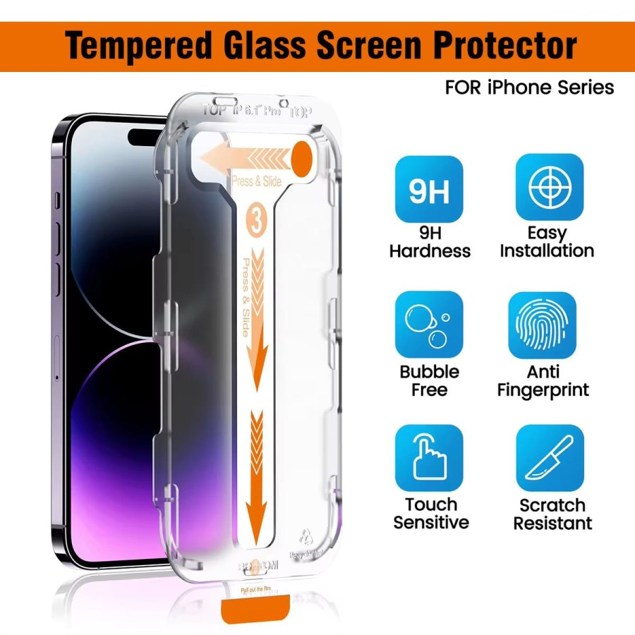 Rocket Tempered Glass Screen Protector 8K (Clear) - iPhone 14 Pro Max