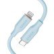 Anker PowerLine III Flow USB-C to Lightning Cable (3ft/0.9m) – Misty Blue