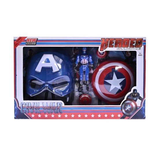 Civil War Heroes Alliance Captain America Play Set