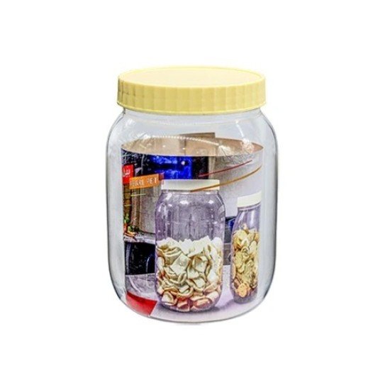 Plastic Jar Yellow Lid 750ML Pearl Pet PEARL PET