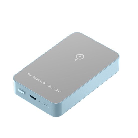 Momax Q.Mag Power7 Magnetic Wireless Battery Pack 10000mAh (IP107) - Blue
