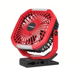 Stargold Red 8 Inch Clip-on Office Desk Rechargeable Stargold Red 8 Inch Clip-on Office Desk Rechargeable