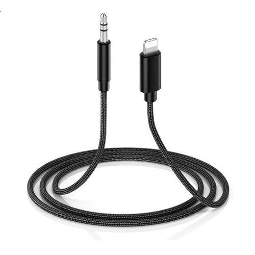 Aspor A232 Lightning audio Cable - 1.2 Meter / 3.5mm / Black