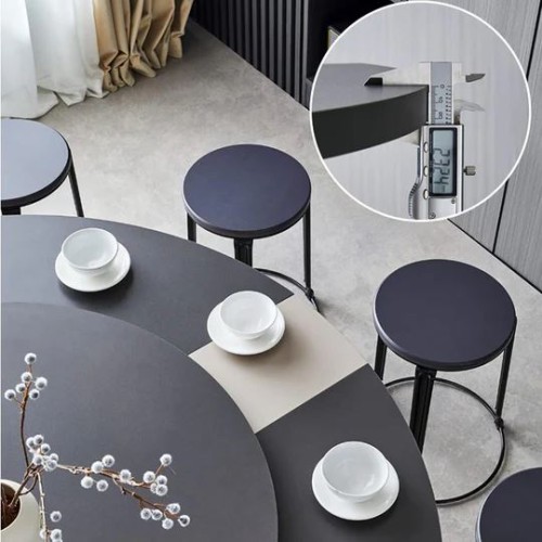 Round foldable dining table with swivel base (150cm X 75 cm)