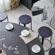 Round foldable dining table with swivel base (120cm X 75 cm)