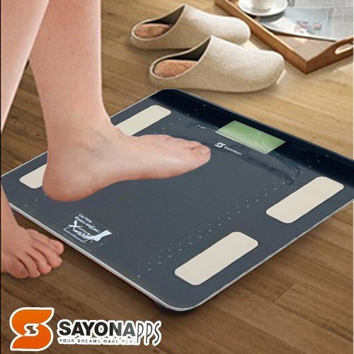 Digital scale from the Sayona - Black