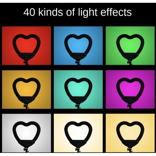 ZB-RGB48 fill light RGB heart-shaped