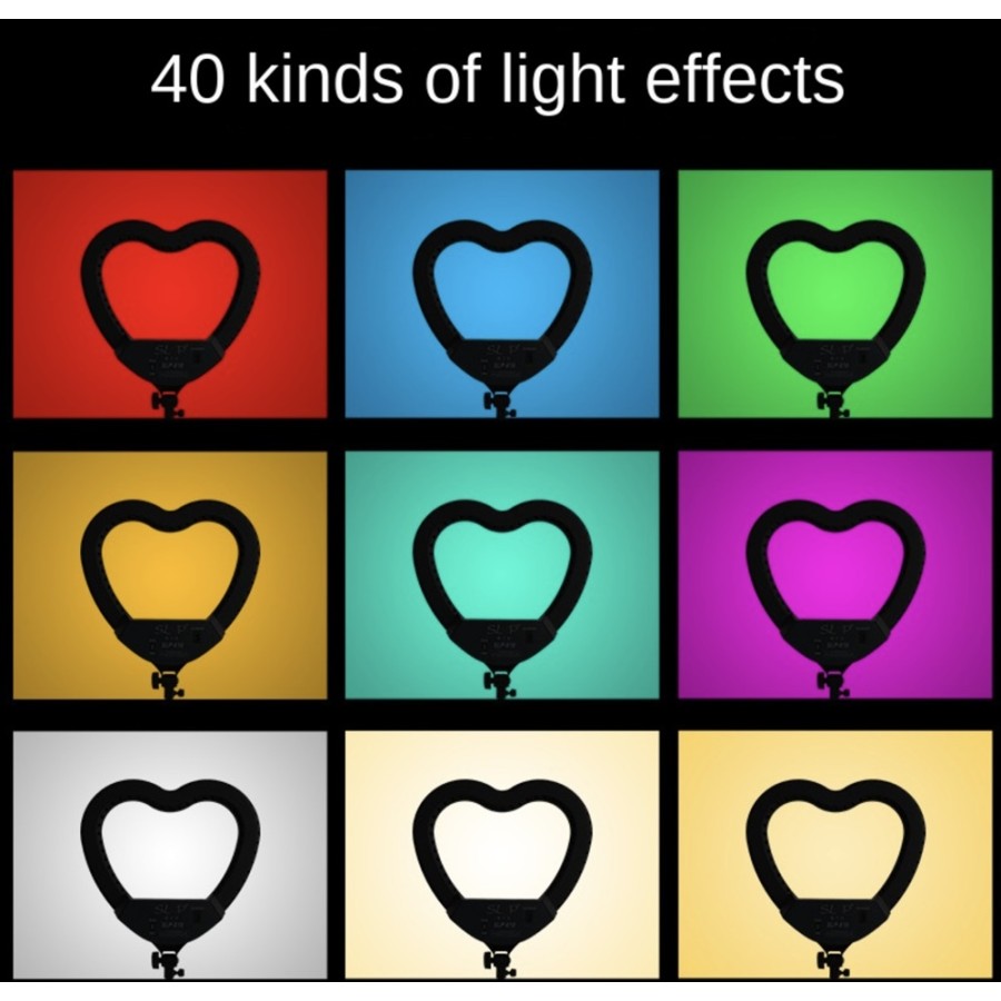 ZB-RGB48 fill light RGB heart-shaped