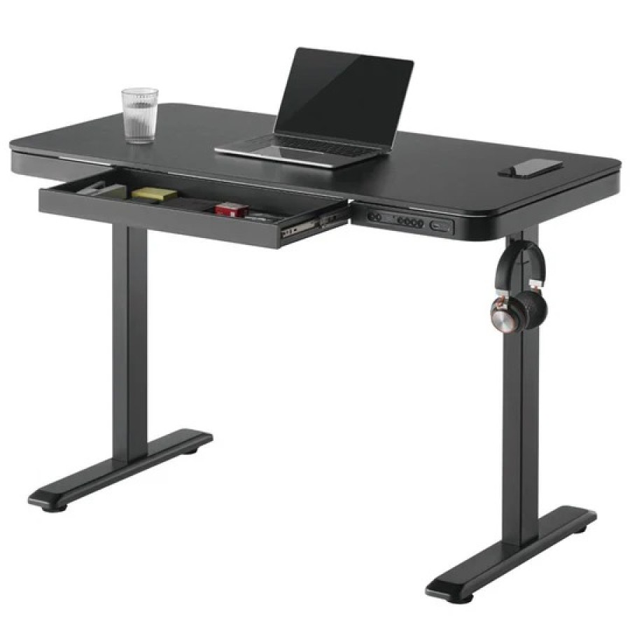 Smart Adjustable Computer Desk - Black