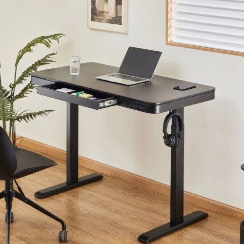 Smart Adjustable Computer Desk - Black