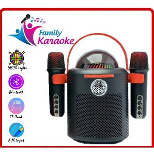 Family KTV Y-11 Karaoke Stereo Portable Wireless Shocking Bass Sound Speaker