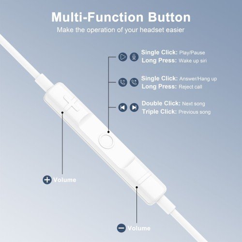 V.I.P Wired EarPods with iPhone input - LIGHTNING CP - HF803