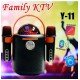 Family KTV Y-11 Karaoke Stereo Portable Wireless Shocking Bass Sound