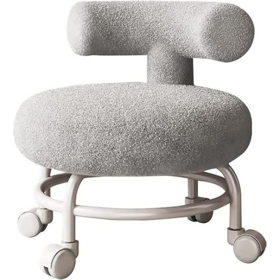 Durable chair with plush seat and wheels