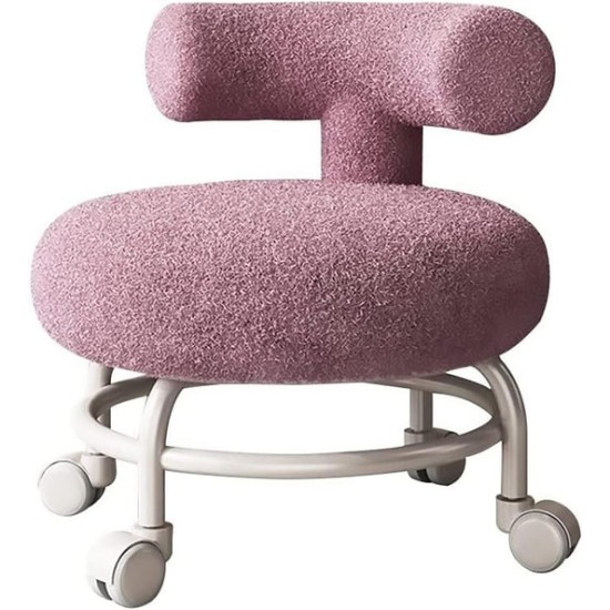 Durable chair with plush seat and wheels