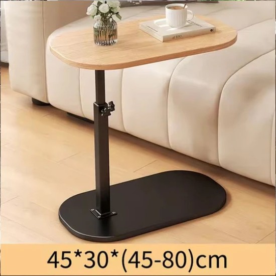 Side Table with Adjustable Arm Height - Black / Brown / Beige -  Size / 45*30 ( 45*80 )