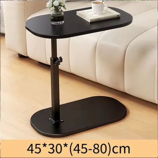 Side Table with Adjustable Arm Height - Black / Brown / Beige -  Size / 45*30 ( 45*80 )