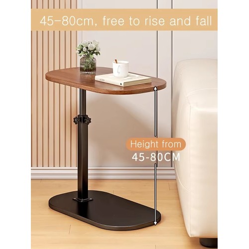 Side Table with Adjustable Arm Height - Black / Brown / Beige -  Size / 45*30 ( 45*80 )