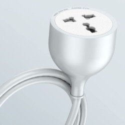 Ldnio 5M Extension Power Cord with Universal Socket 2500W – White Ldnio 5M Extension Power Cord with Universal Socket 2500W – White
