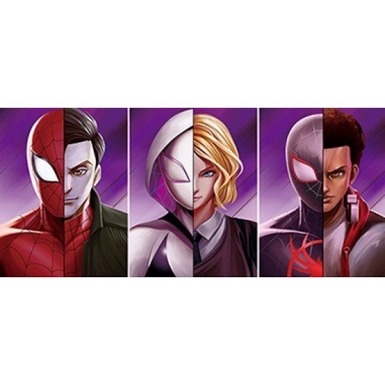 Framed Poster - Spider-Verse Trilogy - 4D Print - 30x40 cm