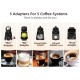 HiBREW 5in1 Multiple Capsule Coffee Machine H2A - Black