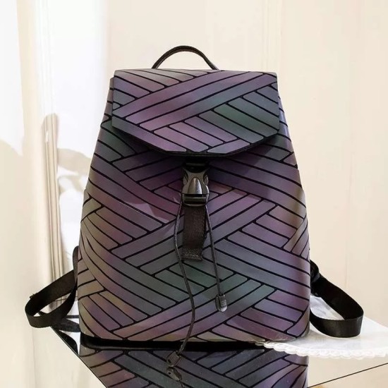 Lovevook Geometric Luminous Holographic Backpack