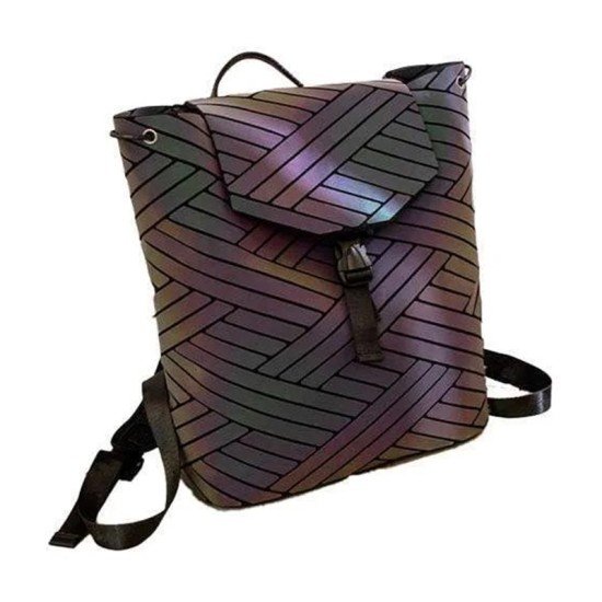 Lovevook Geometric Luminous Holographic Backpack