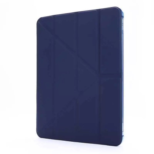 Leather Shockproof Flip case Cover For iPad - Dark Blue