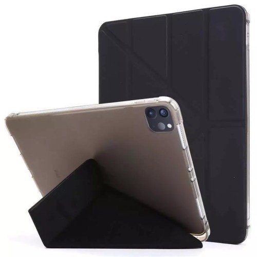 Leather Shockproof Flip case Cover For iPad - Black