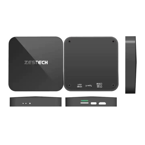 Carplay ZESTECH 6225 Android Car Ai Box, 4GB RAM, 64 GB Storage, Matt Black