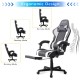 Gamax Gaming Chair Model 1-LT001L with Linkage Function Armrest | Retactable Footrest - White