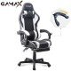 Gamax Gaming Chair Model 1-LT001L with Linkage Function Armrest | Retactable Footrest - White