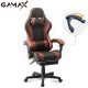 Gamax Gaming Chair Model 1-LT001L with Linkage Function Armrest | Retactable Footrest - Red