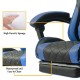 Gamax Gaming Chair Model 1-LT001L with Linkage Function Armrest | Retactable Footrest - Blue