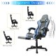 Gamax Gaming Chair Model 1-LT001L with Linkage Function Armrest | Retactable Footrest - Blue