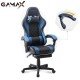 Gamax Gaming Chair Model 1-LT001L with Linkage Function Armrest | Retactable Footrest - Blue