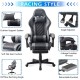 Gamax Gaming Chair Model 1-LT001L with Linkage Function Armrest | Retactable Footrest - Grey