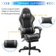 Gamax Gaming Chair Model 1-LT001L with Linkage Function Armrest | Retactable Footrest - Grey