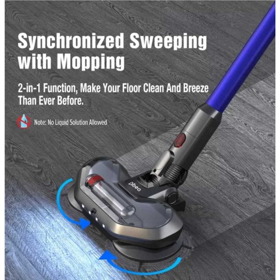 Dibea FC20 Cordless Stick Vacuums with Mopping Floor Brush