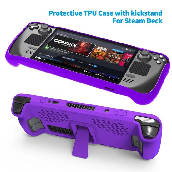 Anti-Slip TPU Protective Case Cover - purple