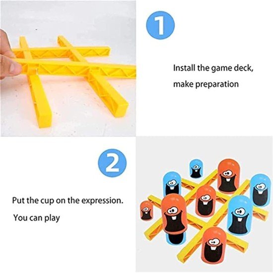 Big Eat Small Tic Tac Toe Game Set, Board Game Indoor