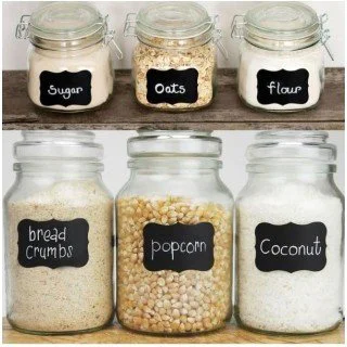 Kitchen Label Stickers Jar, Stickers Cans Spices Pen