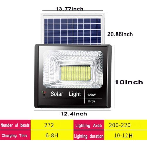 Spot Lighting Led Solar Flood Lights Outdoor,120W , Solar Pannel 16W