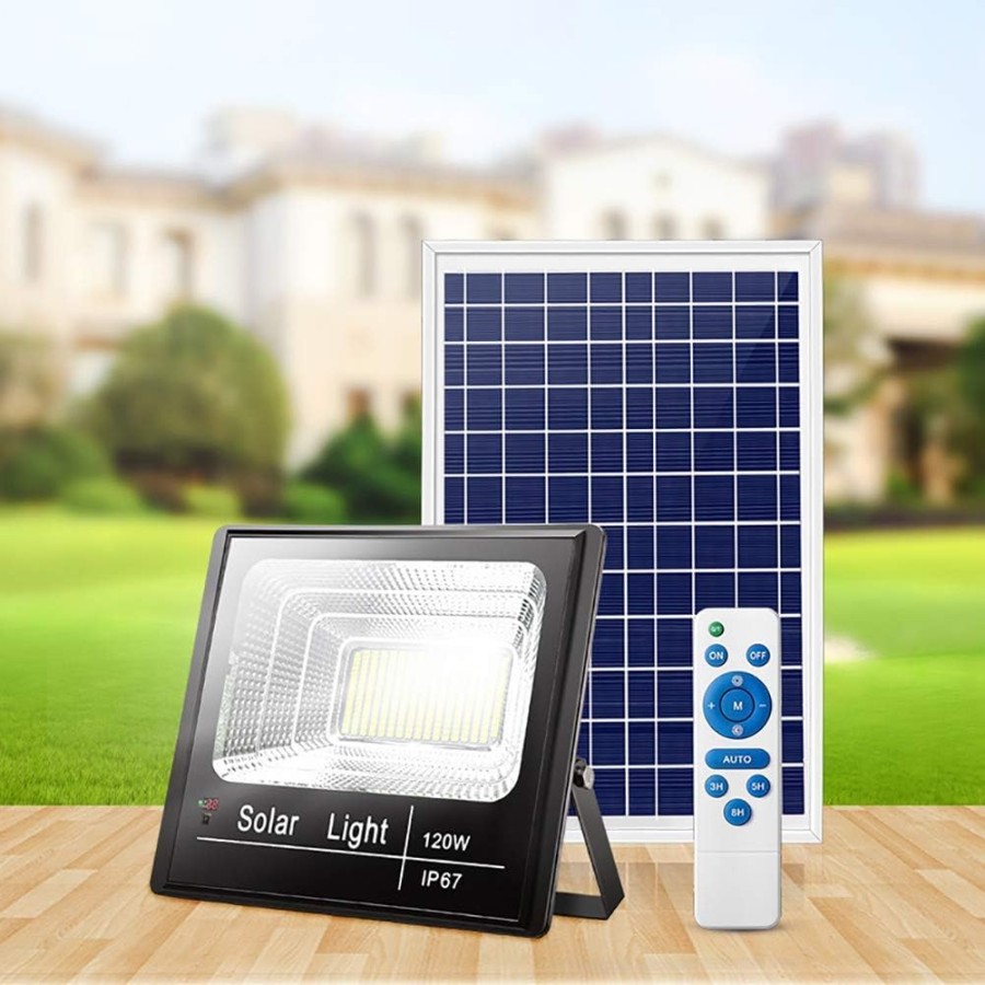 Spot Lighting Led Solar Flood Lights Outdoor,120W , Solar Pannel 16W