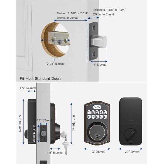Fingerprint Keyless Entry Door Lock
